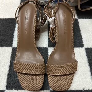 Brown Strappy Sandal heels